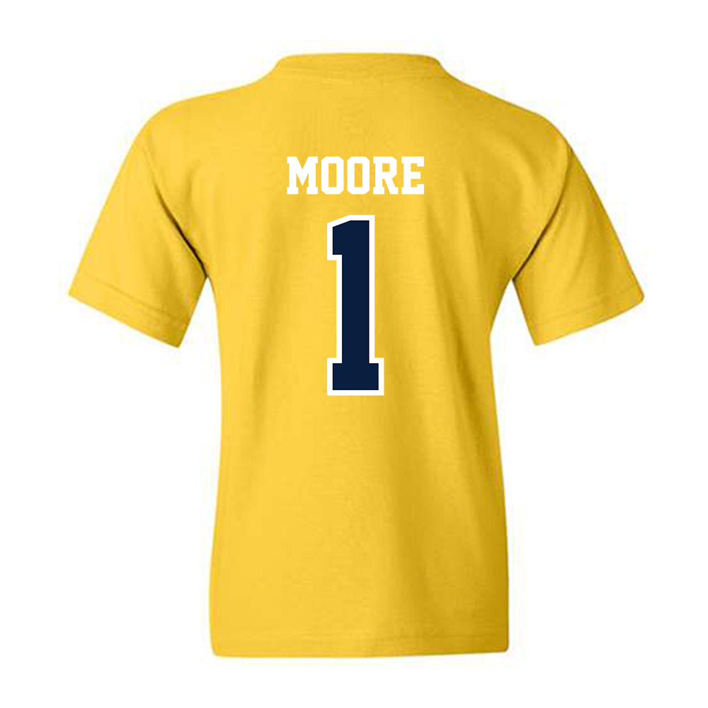 Michigan - NCAA Football : Rod Moore - Classic Shersey Youth T-Shirt-1