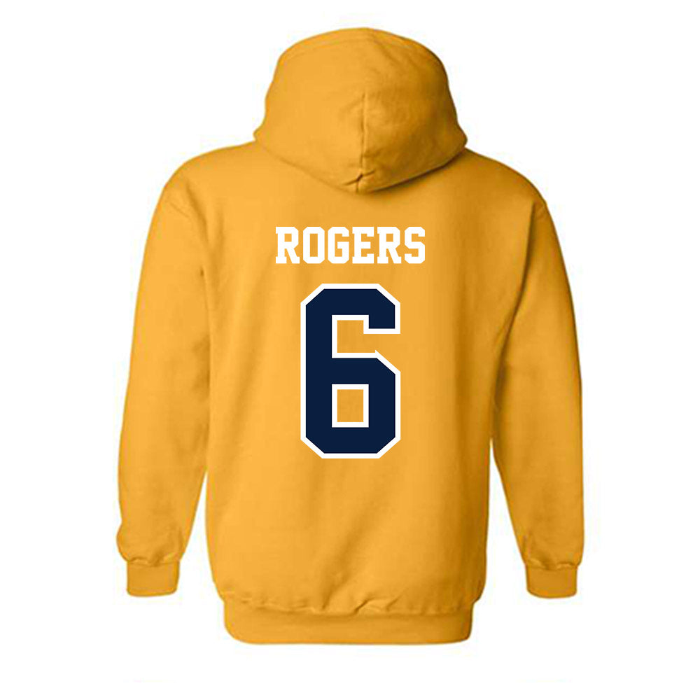Michigan - NCAA Men's Soccer : Quin Rogers - Classic Shersey Hooded Sweatshirt-1