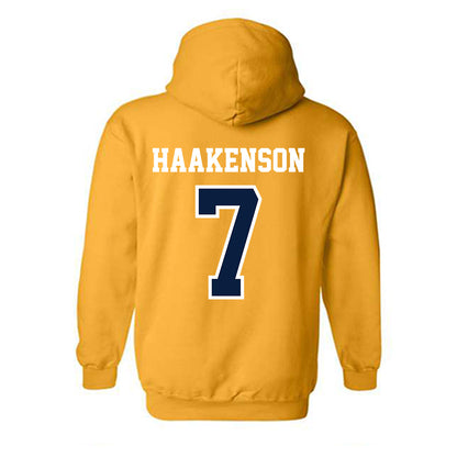 Michigan - NCAA Women's Soccer : Meredith Haakenson - Classic Shersey Hooded Sweatshirt-1