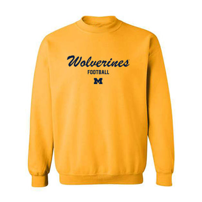Michigan - NCAA Football : Bryce Wilcox - Classic Shersey Crewneck Sweatshirt-0