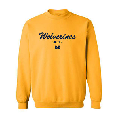 Michigan - NCAA Men's Soccer : Michael Leon - Classic Shersey Crewneck Sweatshirt-0
