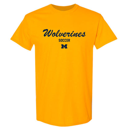 Michigan - NCAA Men's Soccer : Bode Saul - Classic Shersey T-Shirt-0