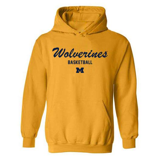 Michigan - NCAA Women's Basketball : Brooke Daniels - Classic Shersey Hooded Sweatshirt-0