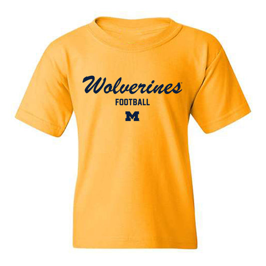 Michigan - NCAA Football : Bryce Wilcox - Classic Shersey Youth T-Shirt-0