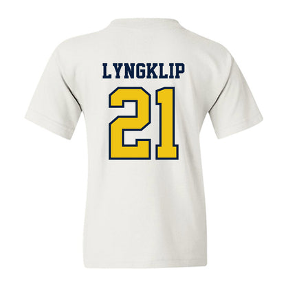 Michigan - NCAA Men's Lacrosse : Ryan Lyngklip - Classic Shersey Youth T-Shirt-1