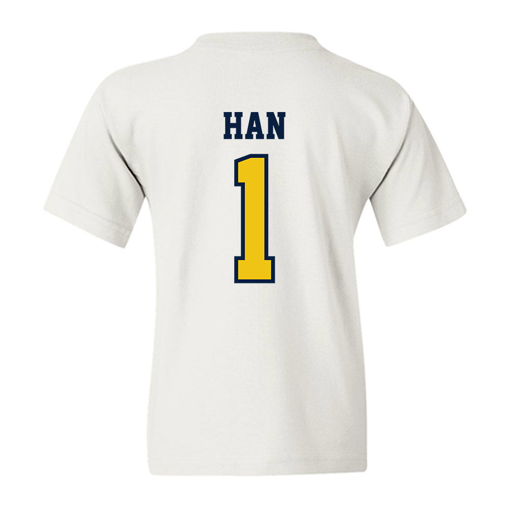 Michigan - NCAA Men's Lacrosse : Matt Han - Classic Shersey Youth T-Shirt-1