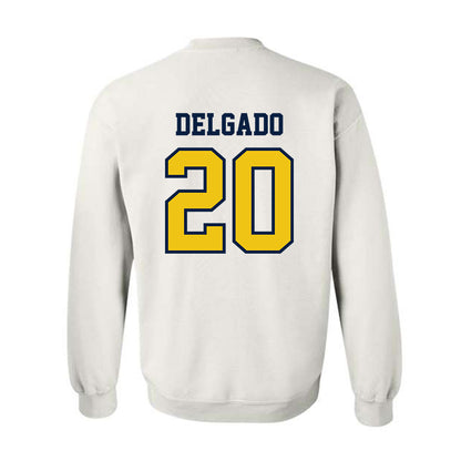 Michigan - NCAA Men's Lacrosse : Lucas Delgado - Classic Shersey Crewneck Sweatshirt-1