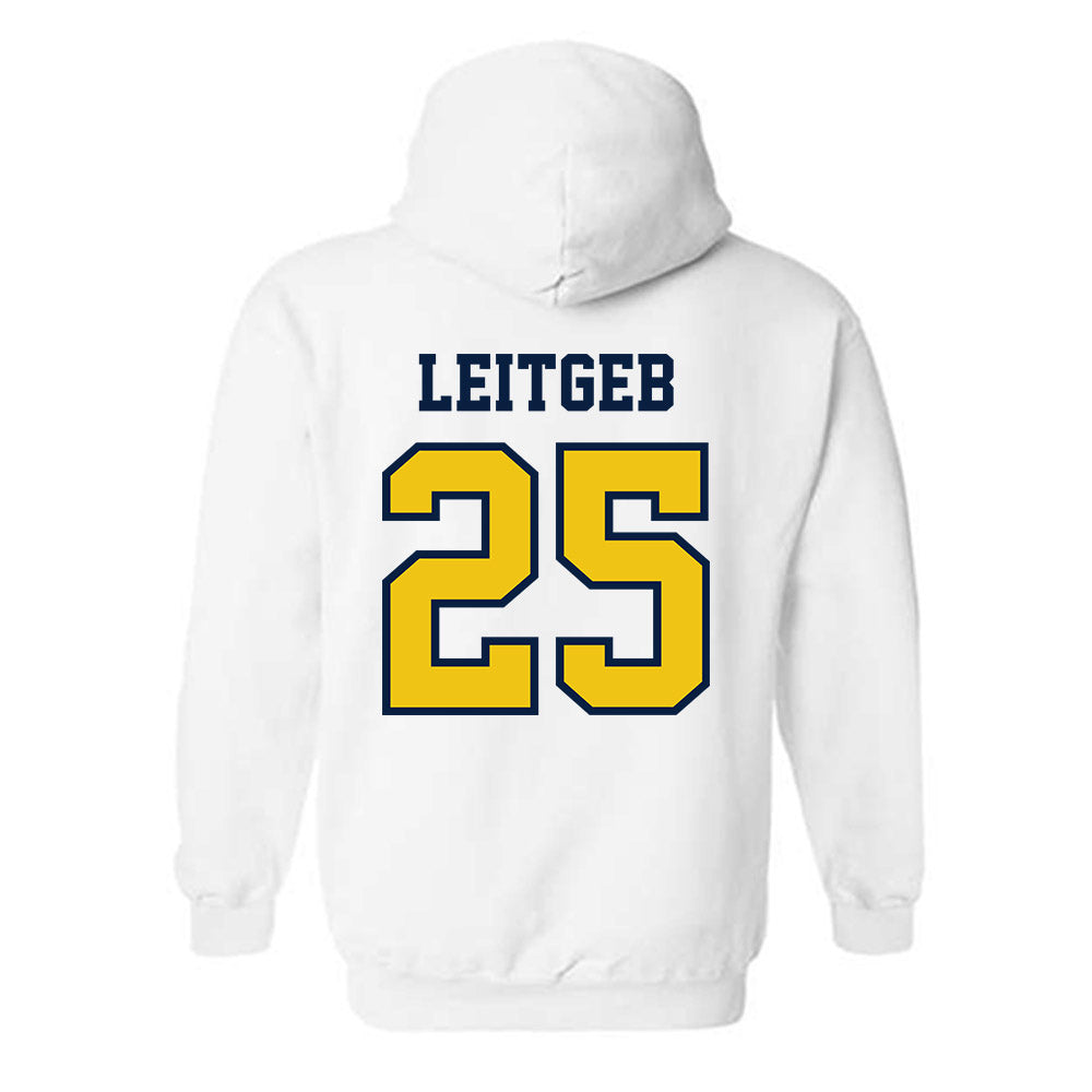 Michigan - NCAA Baseball : Brock leitgeb - Classic Shersey Hooded Sweatshirt-1