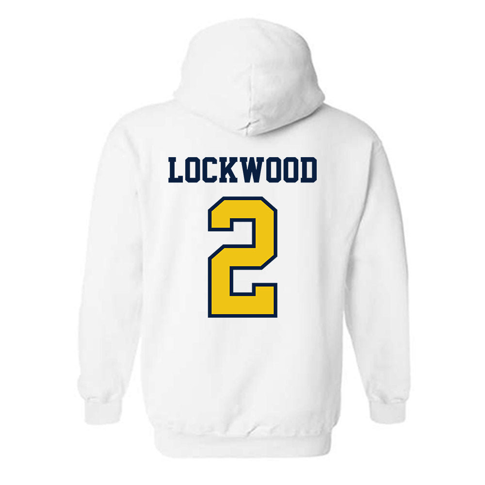 Michigan - NCAA Men's Lacrosse : Bo Lockwood - Classic Shersey Hooded Sweatshirt-1