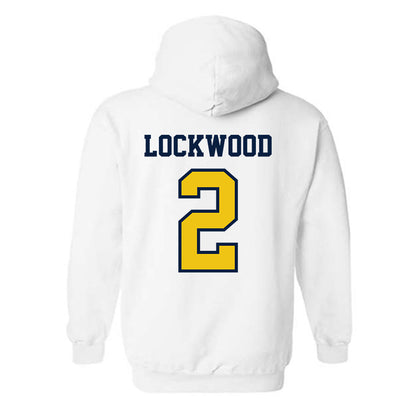 Michigan - NCAA Men's Lacrosse : Bo Lockwood - Classic Shersey Hooded Sweatshirt-1