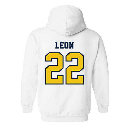 Michigan - NCAA Men's Soccer : Michael Leon - Classic Shersey Hooded Sweatshirt-1