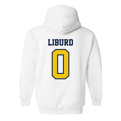 Michigan - NCAA Men's Basketball : Ricky Liburd - Classic Shersey Hooded Sweatshirt-1