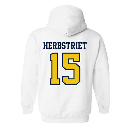 Michigan - NCAA Football : Chase Herbstriet - Classic Shersey Hooded Sweatshirt-1