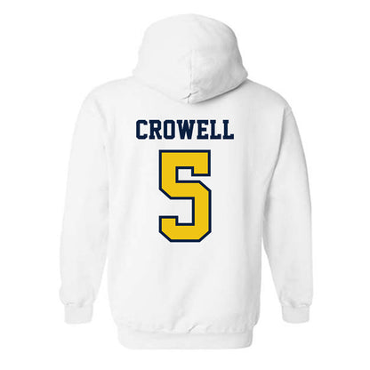 Michigan - NCAA Men's Lacrosse : Doster Crowell - Classic Shersey Hooded Sweatshirt-1