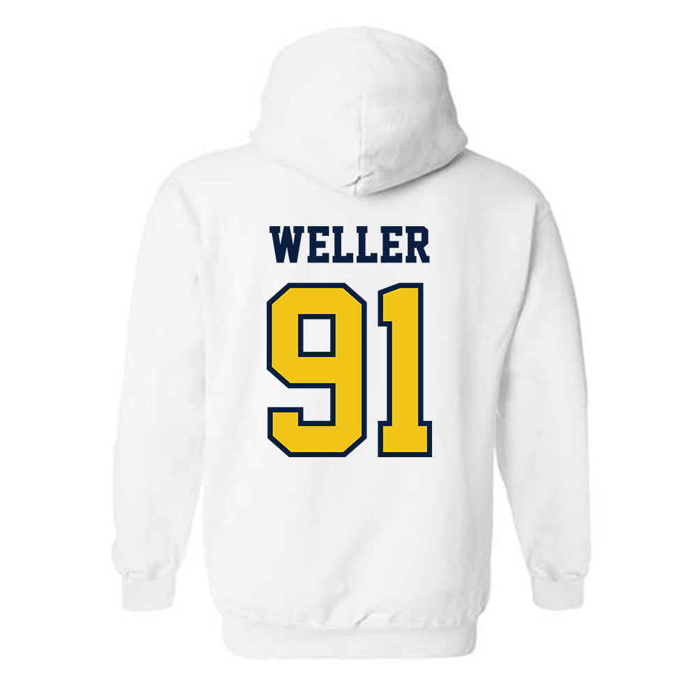 Michigan - NCAA Men's Lacrosse : Henry Weller - Classic Shersey Hooded Sweatshirt-1