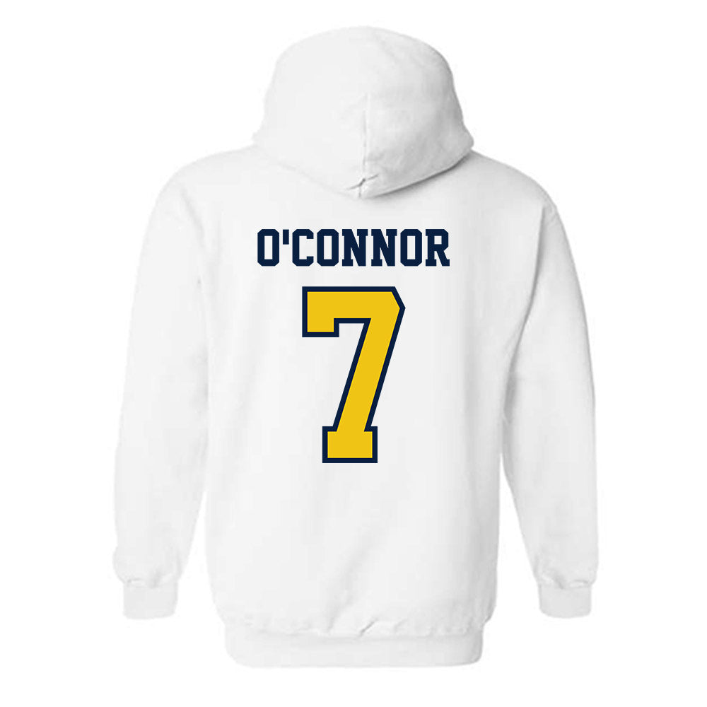 Michigan - NCAA Men's Lacrosse : Will O'Connor - Classic Shersey Hooded Sweatshirt-1