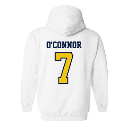 Michigan - NCAA Men's Lacrosse : Will O'Connor - Classic Shersey Hooded Sweatshirt-1