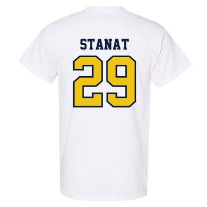 Michigan - NCAA Men's Lacrosse : Lukas Stanat - Classic Shersey T-Shirt-1