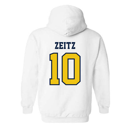 Michigan - NCAA Men's Soccer : Uriel Zeitz - Classic Shersey Hooded Sweatshirt-1
