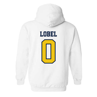 Michigan - NCAA Men's Lacrosse : Alex Lobel - Classic Shersey Hooded Sweatshirt-1