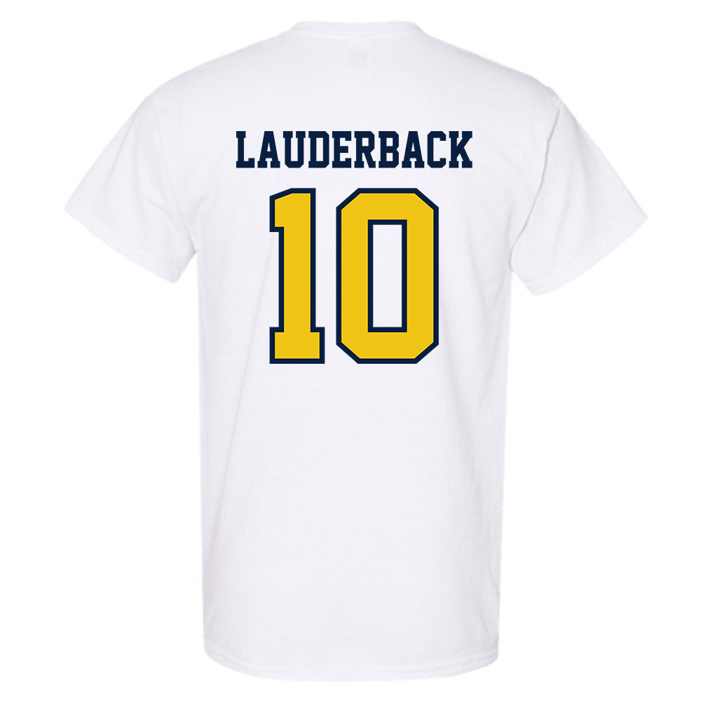 Michigan - NCAA Men's Lacrosse : Nick Lauderback - Classic Shersey T-Shirt-1