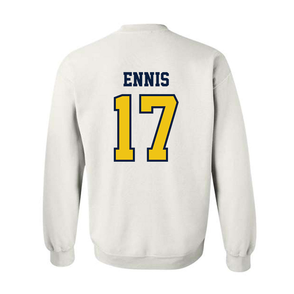 Michigan - NCAA Men's Lacrosse : Justin Ennis - Classic Shersey Crewneck Sweatshirt-1