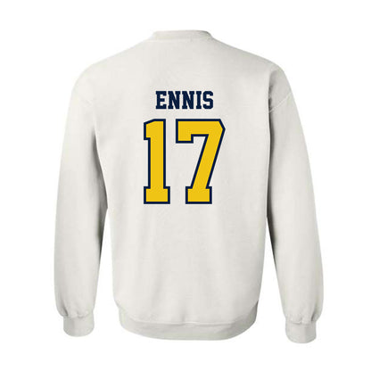Michigan - NCAA Men's Lacrosse : Justin Ennis - Classic Shersey Crewneck Sweatshirt-1
