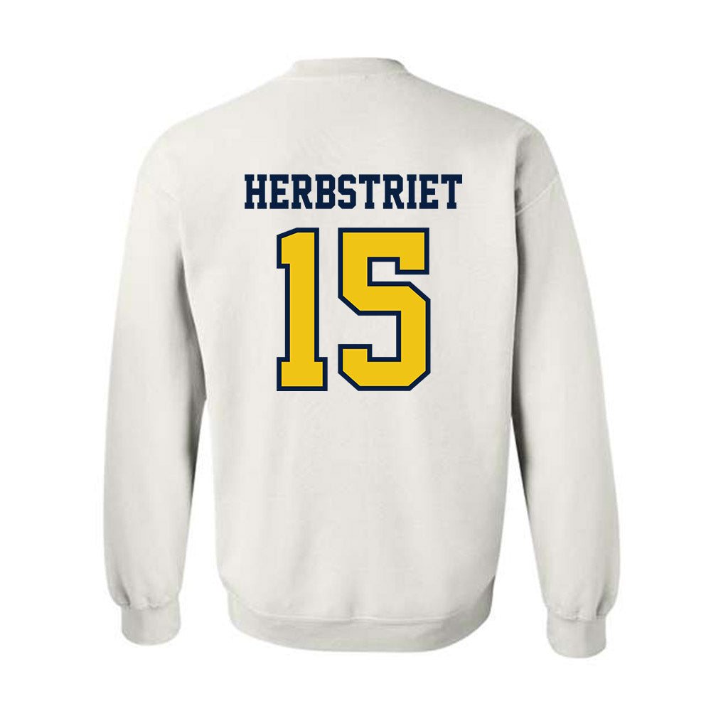 Michigan - NCAA Football : Chase Herbstriet - Classic Shersey Crewneck Sweatshirt-1