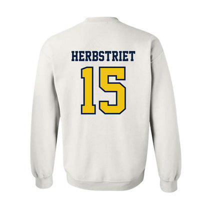 Michigan - NCAA Football : Chase Herbstriet - Classic Shersey Crewneck Sweatshirt-1