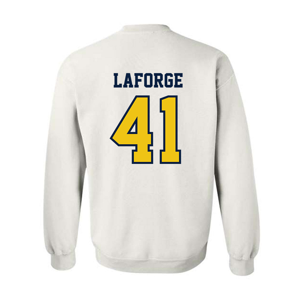 Michigan - NCAA Men's Lacrosse : Lucas Laforge - Classic Shersey Crewneck Sweatshirt-1