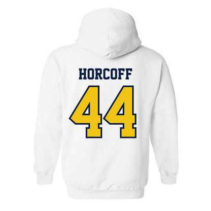 Michigan - NCAA Men's Ice Hockey : Will Horcoff - Classic Shersey Hooded Sweatshirt-1