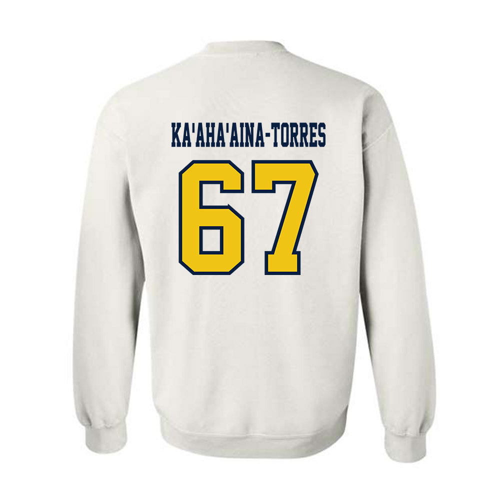 Michigan - NCAA Football : Houston Ka'aha'aina-Torres - Classic Shersey Crewneck Sweatshirt-1
