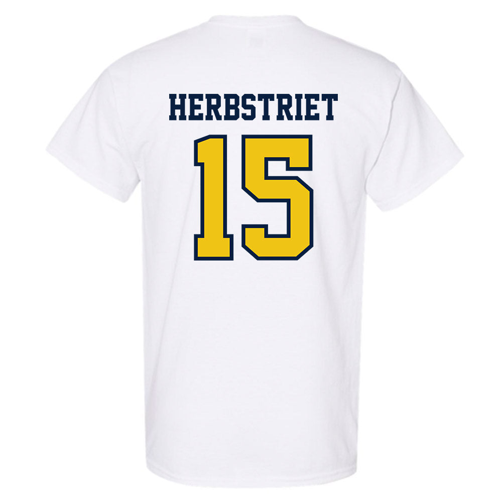 Michigan - NCAA Football : Chase Herbstriet - Classic Shersey T-Shirt-1