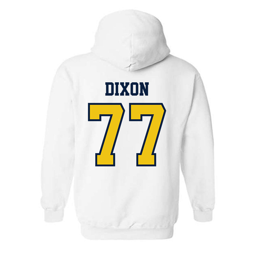 Michigan - NCAA Men's Lacrosse : DJ Dixon - Classic Shersey Hooded Sweatshirt-1