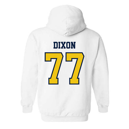 Michigan - NCAA Men's Lacrosse : DJ Dixon - Classic Shersey Hooded Sweatshirt-1