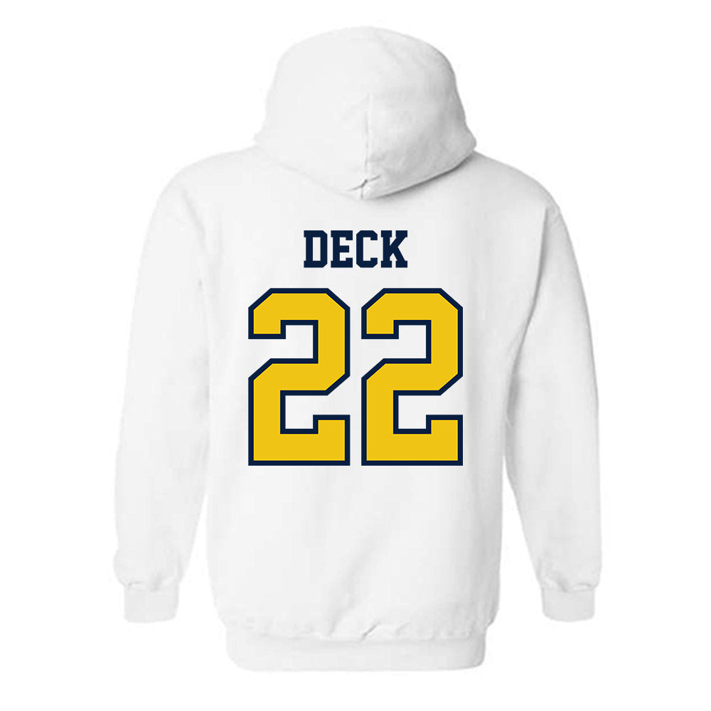 Michigan - NCAA Football : Jordan Deck - Classic Shersey Hooded Sweatshirt-1