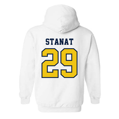Michigan - NCAA Men's Lacrosse : Lukas Stanat - Classic Shersey Hooded Sweatshirt-1