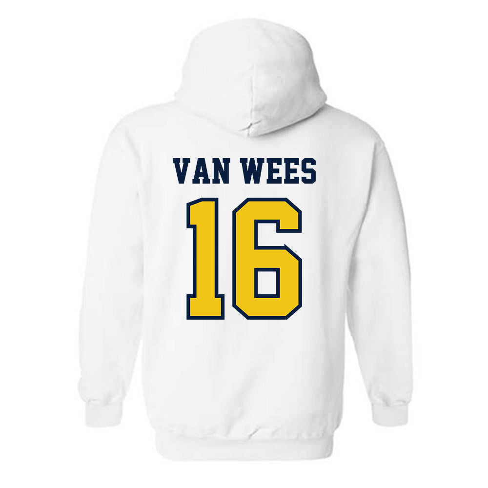 Michigan - NCAA Men's Lacrosse : Kees Van Wees - Classic Shersey Hooded Sweatshirt-1