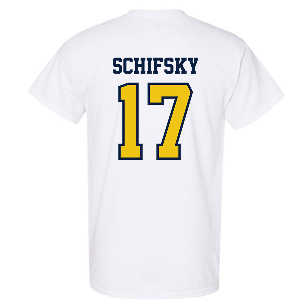 Michigan - NCAA Men's Ice Hockey : Garrett Schifsky - Classic Shersey T-Shirt-1