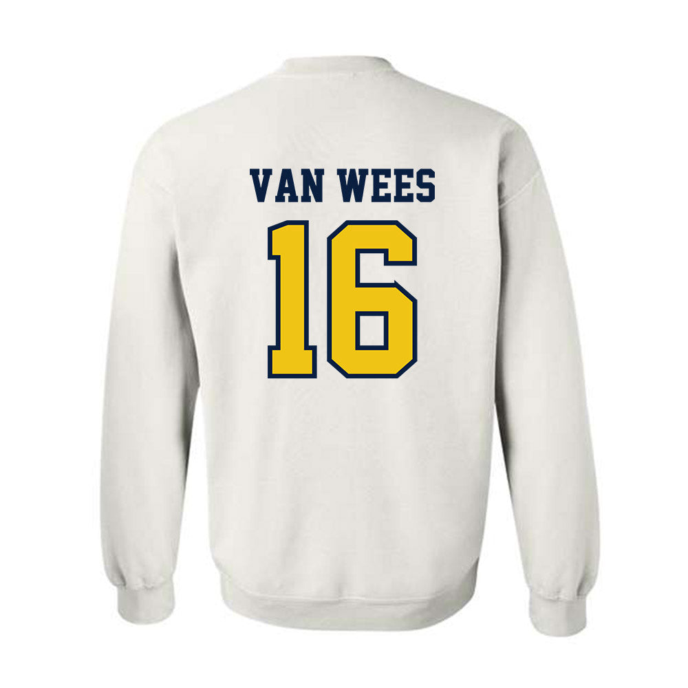 Michigan - NCAA Men's Lacrosse : Kees Van Wees - Classic Shersey Crewneck Sweatshirt-1