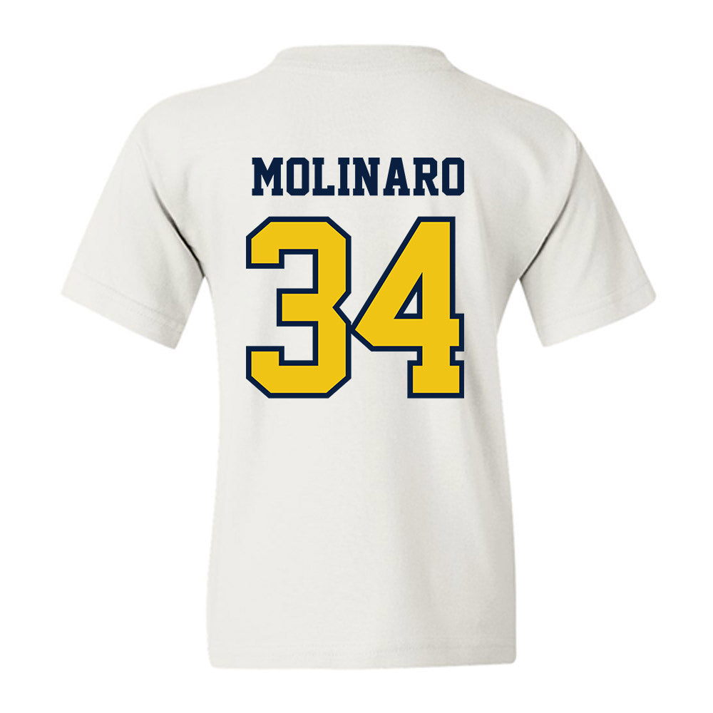 Michigan - NCAA Men's Ice Hockey : Julian Molinaro - Classic Shersey Youth T-Shirt-1