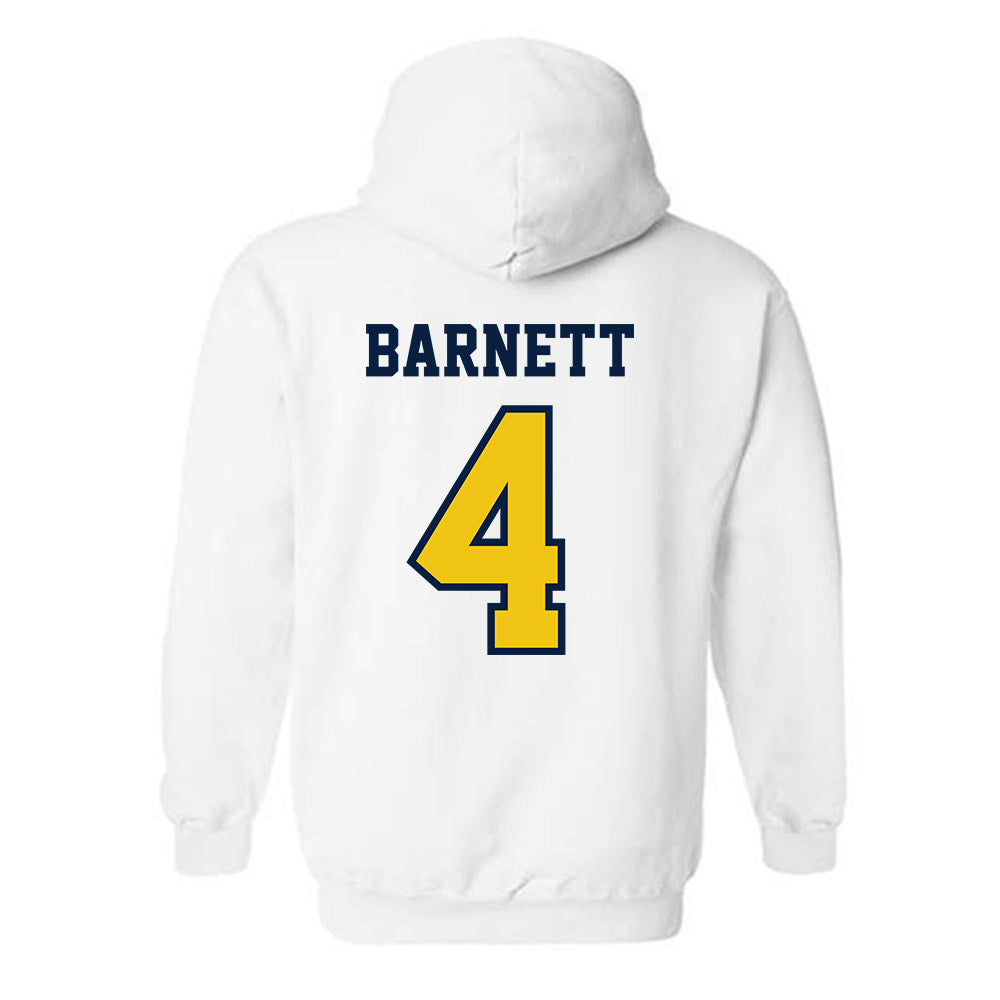 Michigan - NCAA Men's Ice Hockey : Asher Barnett - Classic Shersey Hooded Sweatshirt-1