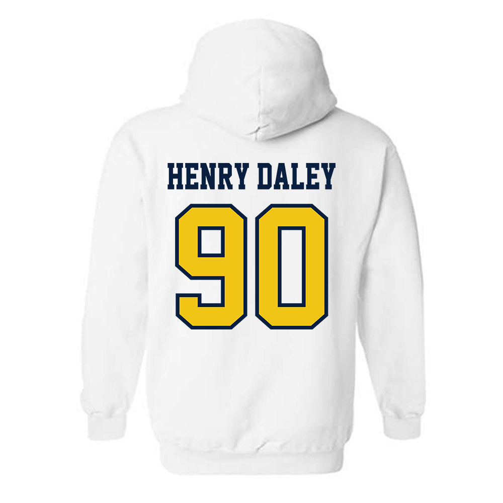 Michigan - NCAA Football : John Henry Daley - Classic Shersey Hooded Sweatshirt-1