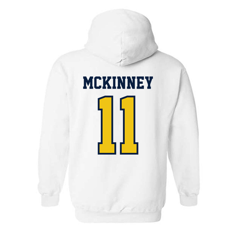 Michigan - NCAA Men's Ice Hockey : Cole McKinney - Classic Shersey Hooded Sweatshirt-1