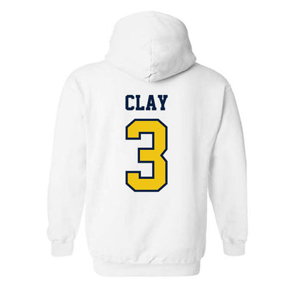 Michigan - NCAA Men's Lacrosse : Rowan Clay - Classic Shersey Hooded Sweatshirt-1