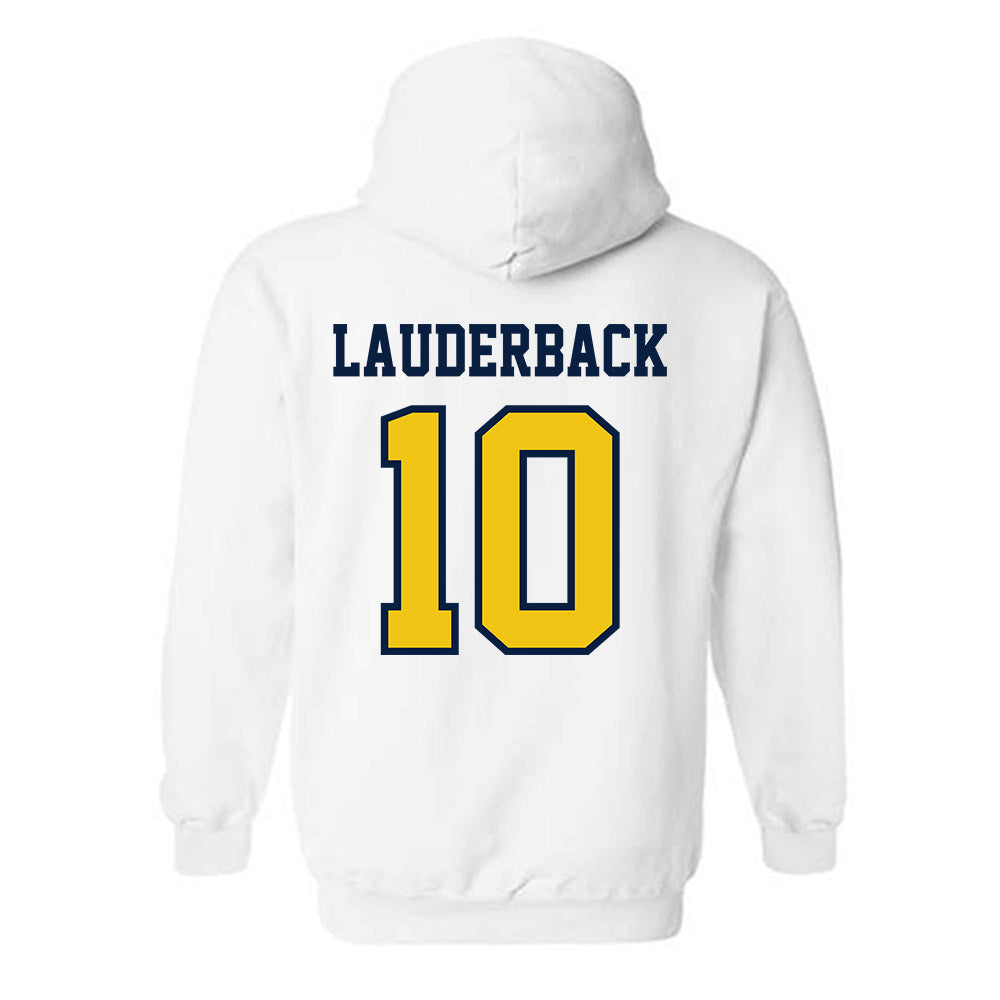 Michigan - NCAA Men's Lacrosse : Nick Lauderback - Classic Shersey Hooded Sweatshirt-1