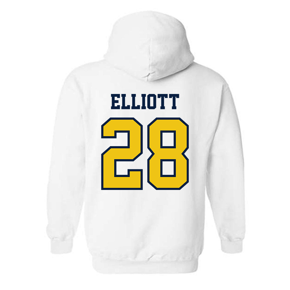 Michigan - NCAA Men's Lacrosse : Jack Elliott - Classic Shersey Hooded Sweatshirt-1
