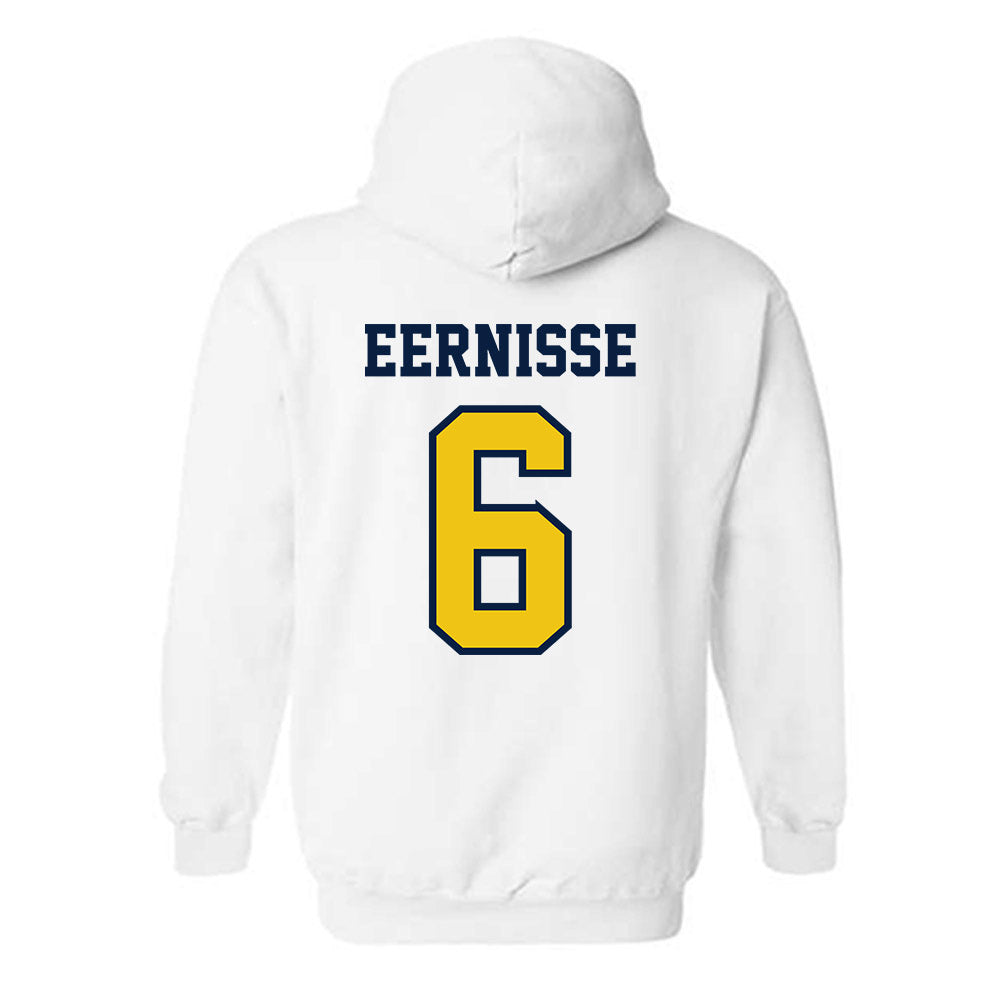 Michigan - NCAA Men's Ice Hockey : Josh Eernisse - Classic Shersey Hooded Sweatshirt-1