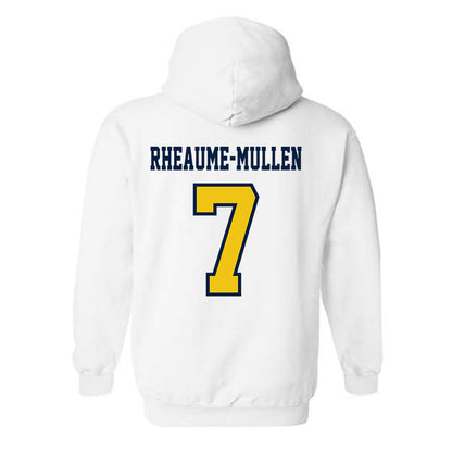 Michigan - NCAA Men's Ice Hockey : Dakoda Rheaume-Mullen - Classic Shersey Hooded Sweatshirt-1