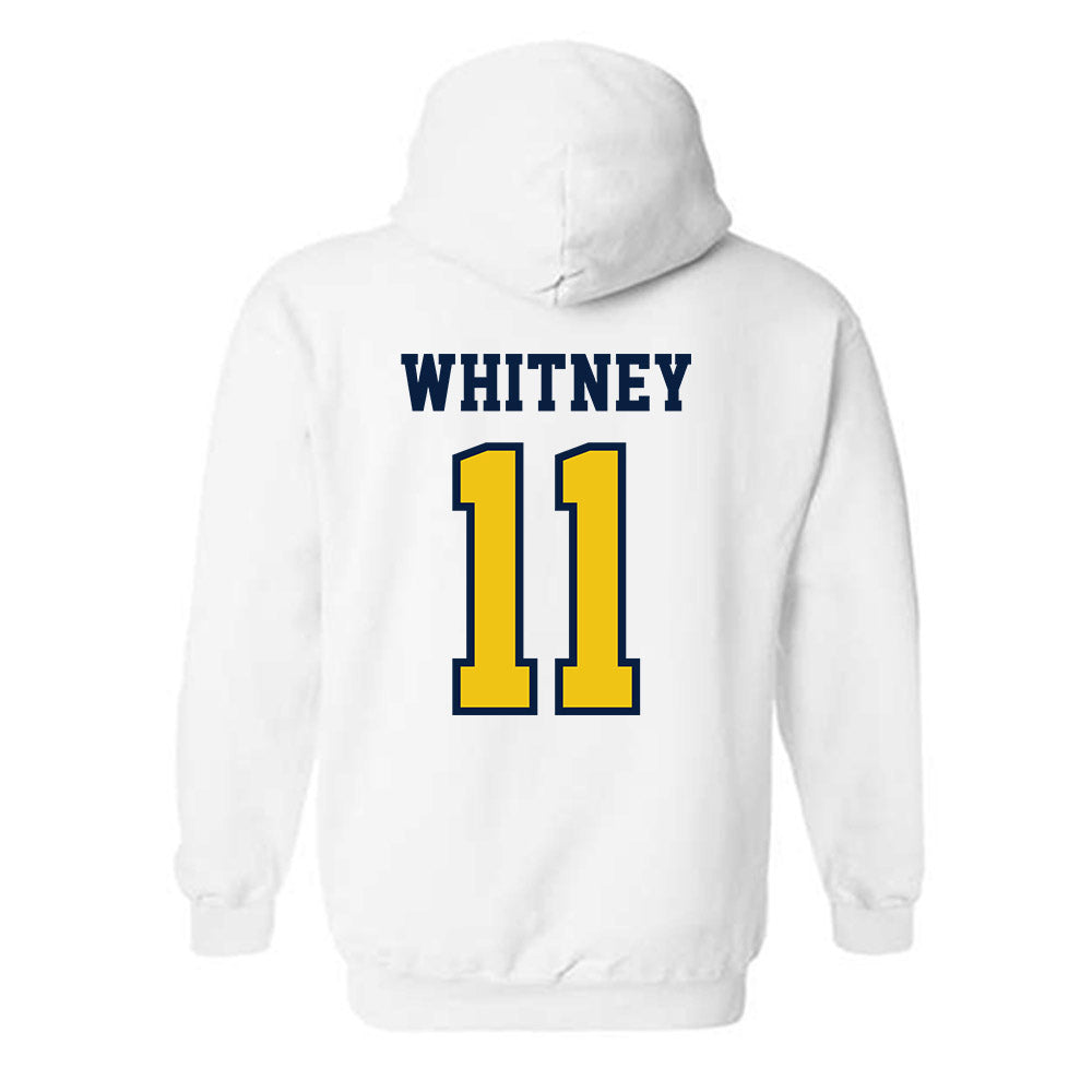 Michigan - NCAA Men's Lacrosse : Mason Whitney - Classic Shersey Hooded Sweatshirt-1